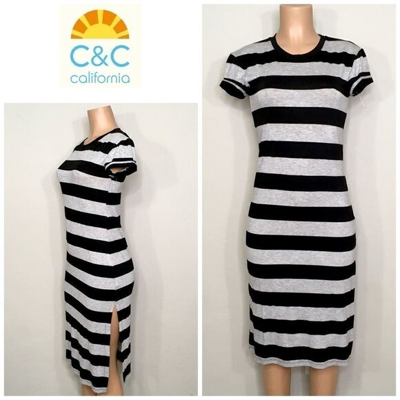 C&C California rugby stripe dress. New - Picture 1 of 7